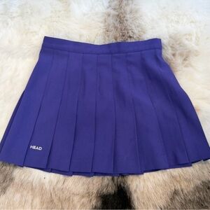 HEAD Vintage Women's Purple Pleated Tennis Skirt medium/ 12 preppy